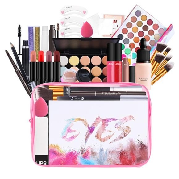 All-In-One Makeup Gift Set Birthday Gift Valentine's Day Gift Cosmetic Bag I]